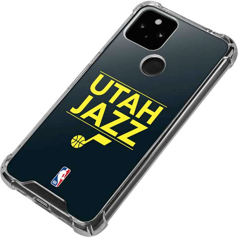 NBA Utah Jazz Standard - Black Google Pixel 5a 5G Clear Case